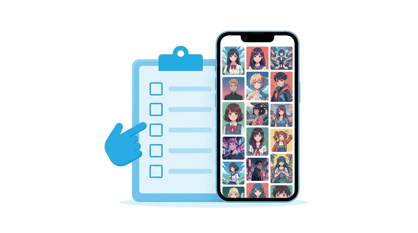 無料AIイラスト生成サービスを選んで試すイメージ