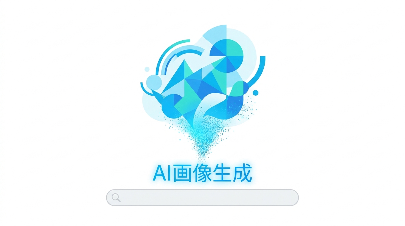 AIによる画像生成の概要を示すイラスト