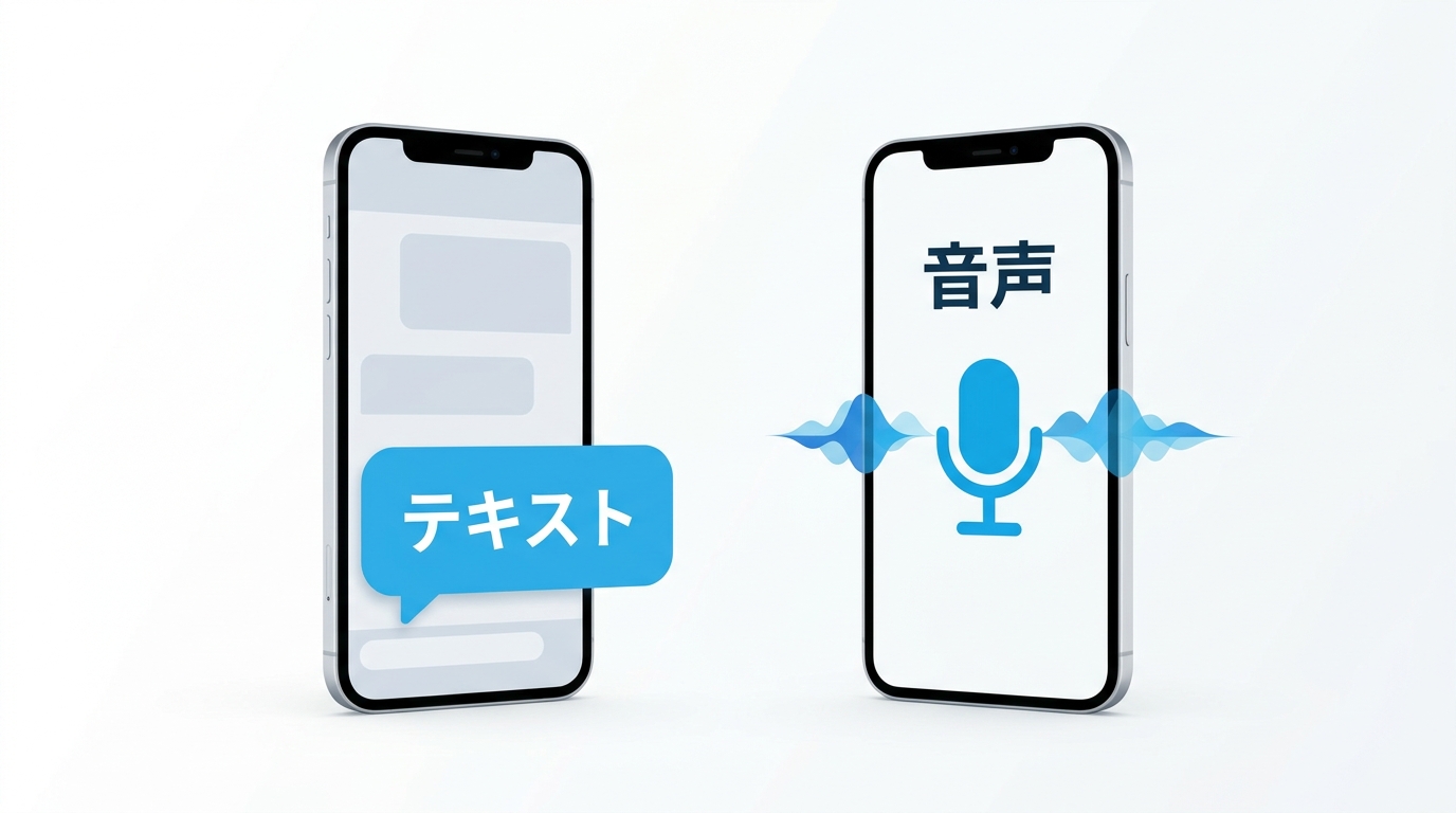 AIペットとの会話機能の違いを示すイラスト