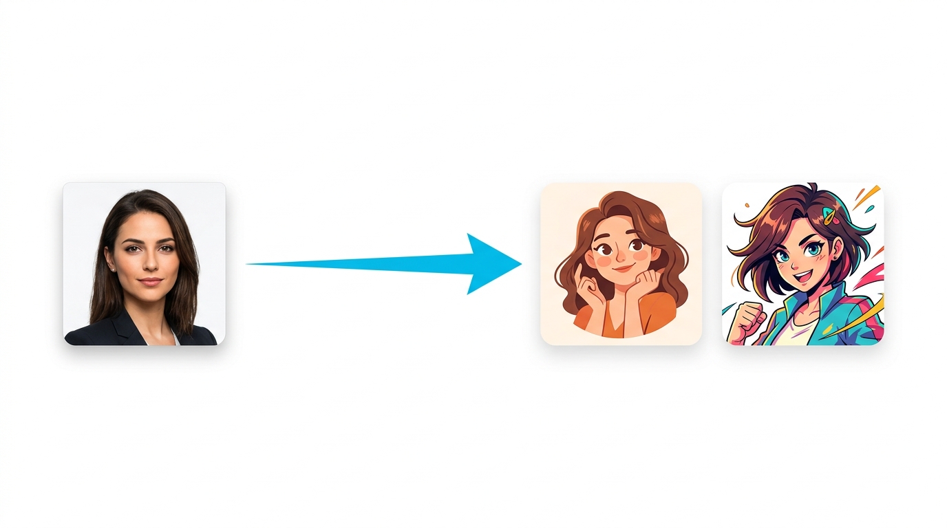 AIアバターの概要を示すイラスト