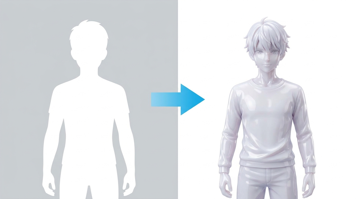 AIフィギュアを高品質に仕上げるコツを示すイラスト