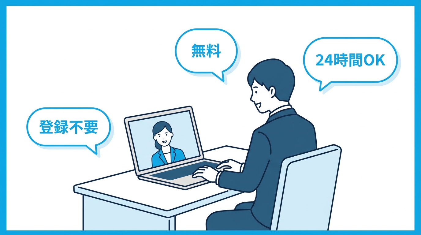AI面接練習の口コミ・評判を示すイラスト