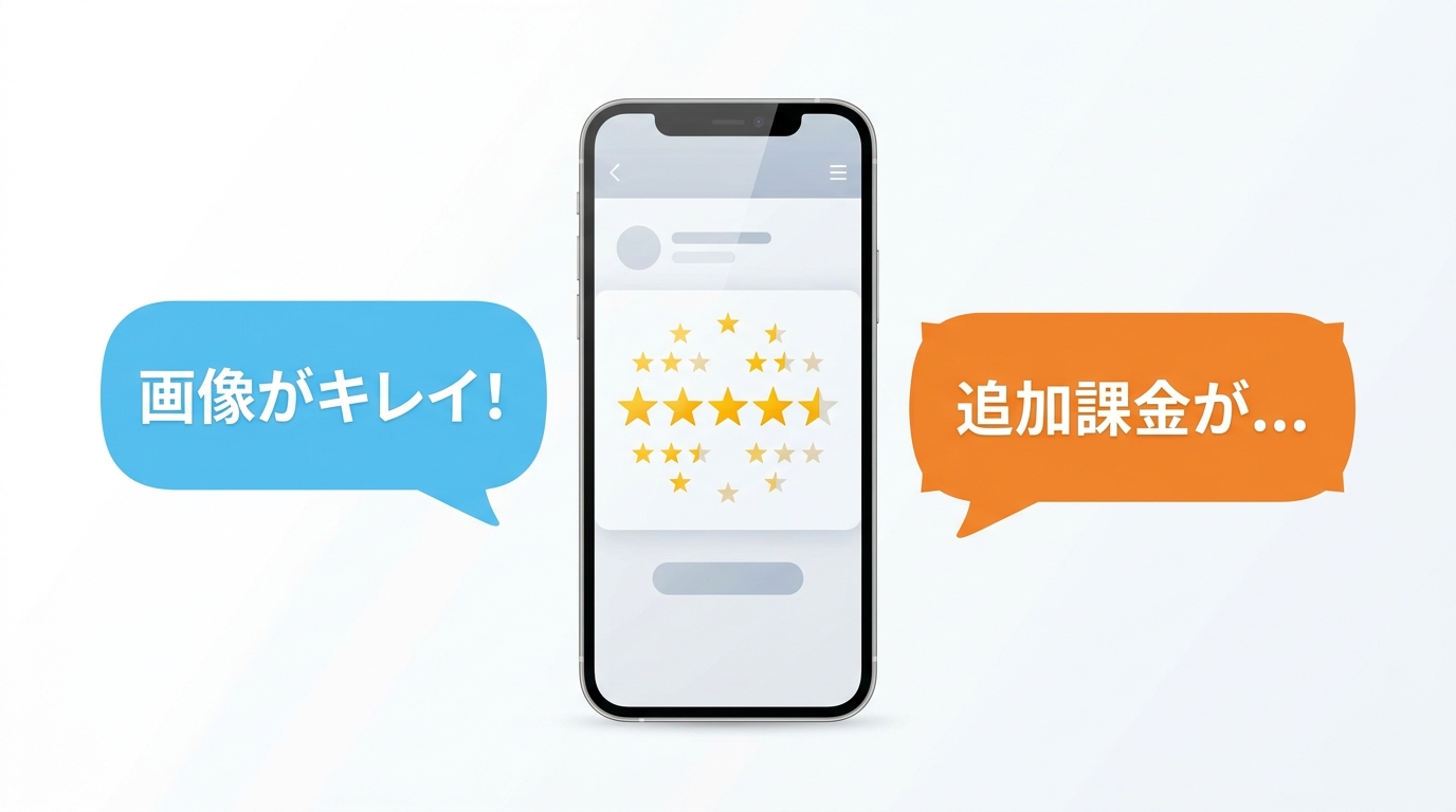 Candy AIの口コミ・評判を示すイラスト