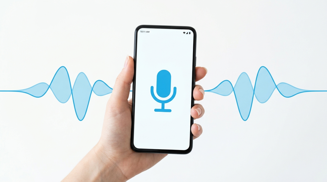 Cotomoの始め方・音声会話の使い方を示すイラスト