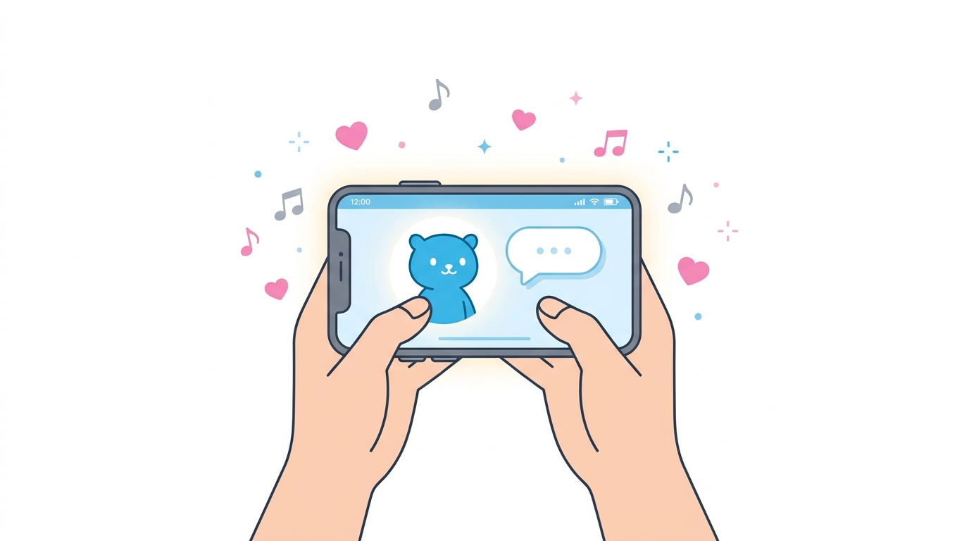 よりそいAIの始め方・使い方を示すイラスト