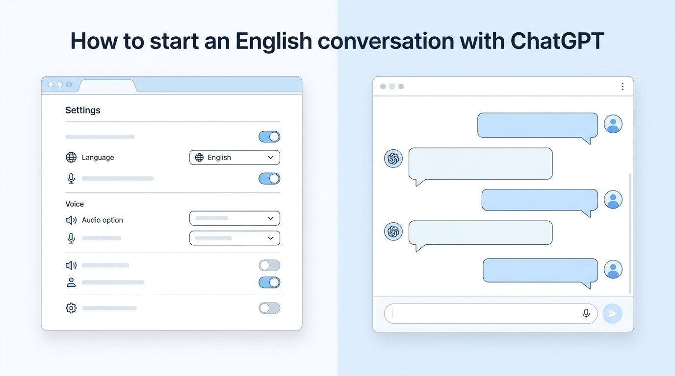 ChatGPTで英会話練習を始める方法・やり方